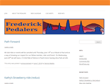 Tablet Screenshot of frederickpedalers.org